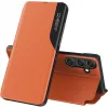 Phonesta Smart Side View Book Case hoesje voor Samsung Galaxy S25/S24 - Oranje