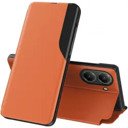 Phonesta Smart Side View Book Case hoesje voor Xiaomi Poco X7 Pro - Oranje