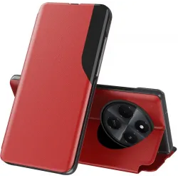 Phonesta Smart Side View Book Case hoesje voor Xiaomi Redmi 14C / Xiaomi Poco C75 - Rood
