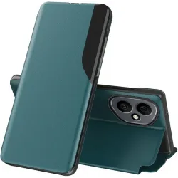 Phonesta Smart Side View Book Case hoesje voor HONOR 400 - Groen