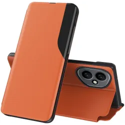 Phonesta Smart Side View Book Case hoesje voor HONOR 400 - Oranje