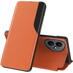 Phonesta Smart Side View Book Case hoesje voor HONOR 400 - Oranje