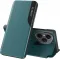 Phonesta Smart Side View Book Case hoesje voor HONOR 400 Pro - Groen