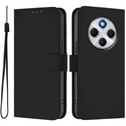 Phonesta Soft Skin Book Wallet Case hoesje voor Xiaomi Redmi 14C / Xiaomi Poco C75 - Zwart