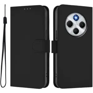 Phonesta Soft Skin Book Wallet Case hoesje voor Xiaomi Redmi 14C / Xiaomi Poco C75 - Zwart