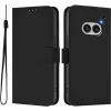 Phonesta Soft Skin Book Wallet Case hoesje voor Nothing Phone (2a) / (2a) Plus - Zwart