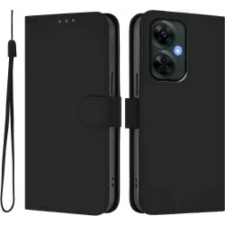 Phonesta Soft Skin Book Wallet Case hoesje voor OnePlus Nord CE 3 Lite - Zwart