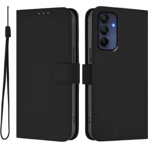 Phonesta Soft Skin Book Wallet Case hoesje voor Samsung Galaxy A16 - Zwart