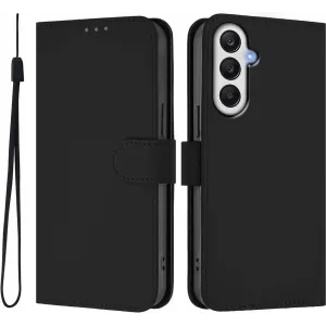 Phonesta Soft Skin Book Wallet Case hoesje voor Samsung Galaxy A25 - Zwart