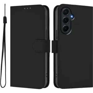 Phonesta Soft Skin Book Wallet Case hoesje voor Samsung Galaxy A55 - Zwart