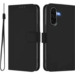 Phonesta Soft Skin Book Wallet Case hoesje voor Samsung Galaxy A56 - Zwart