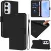 Phonesta Soft Skin Book Wallet Case hoesje voor Samsung Galaxy S24 FE - Zwart 2