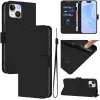 Phonesta Soft Skin Book Wallet Case hoesje voor Apple iPhone 15 - Zwart 2