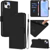 Phonesta Soft Skin Book Wallet Case hoesje voor Apple iPhone 15 Plus - Zwart 2