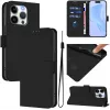 Phonesta Soft Skin Book Wallet Case hoesje voor Apple iPhone 15 Pro - Zwart 2