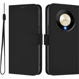 Phonesta Soft Skin Book Wallet Case hoesje voor HONOR X9b/Magic6 Lite - Zwart