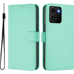 Phonesta Soft Skin Book Wallet Case hoesje voor HMD Skyline - Mintgroen