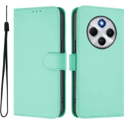 Phonesta Soft Skin Book Wallet Case hoesje voor Xiaomi Redmi 14C / Xiaomi Poco C75 - Mintgroen