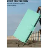 Phonesta Soft Skin Book Wallet Case hoesje voor Xiaomi Redmi 14C / Xiaomi Poco C75 - Mintgroen 6