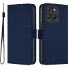 Phonesta Soft Skin Book Wallet Case hoesje voor Motorola Moto G17/G17 Power/G15/G15 Power - Donkerblauw