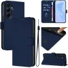 Phonesta Soft Skin Book Wallet Case hoesje voor Samsung Galaxy A55 - Donkerblauw 2