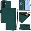 Phonesta Soft Skin Book Wallet Case hoesje voor Samsung Galaxy A55 - Donkergroen 2