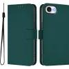 Phonesta Soft Skin Book Wallet Case hoesje voor Apple iPhone 17e/16e - Donkergroen