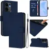 Phonesta Soft Skin Book Wallet Case hoesje voor Oppo Reno13 F 4G/5G / Reno13 FS 5G - Donkerblauw 2