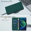 Phonesta Soft Skin Book Wallet Case hoesje voor Oppo Reno13 F 4G/5G / Reno13 FS 5G - Donkergroen 7