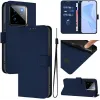 Phonesta Soft Skin Book Wallet Case hoesje voor Realme GT 7 Pro - Donkerblauw 2