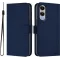 Phonesta Soft Skin Book Wallet Case hoesje voor Samsung Galaxy S25 Edge - Donkerblauw