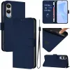 Phonesta Soft Skin Book Wallet Case hoesje voor Samsung Galaxy S25 Edge - Donkerblauw 2