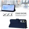 Phonesta Soft Skin Book Wallet Case hoesje voor Samsung Galaxy S25 Edge - Donkerblauw 3