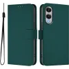 Phonesta Soft Skin Book Wallet Case hoesje voor Samsung Galaxy S25 Edge - Donkergroen