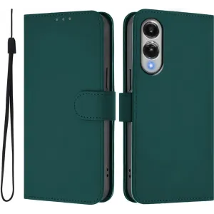 Phonesta Soft Skin Book Wallet Case hoesje voor Samsung Galaxy S25 Edge - Donkergroen