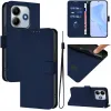 Phonesta Soft Skin Book Wallet Case hoesje voor Xiaomi Redmi Note 14 4G - Donkerblauw 2