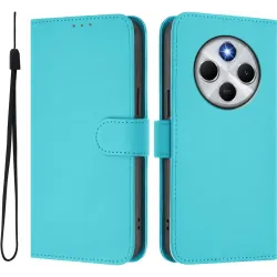 Phonesta Soft Skin Book Wallet Case hoesje voor Xiaomi Redmi 14C / Xiaomi Poco C75 - Zeeblauw