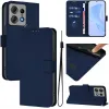 Phonesta Soft Skin Book Wallet Case hoesje voor Motorola Edge 50 Pro - Donkerblauw 2
