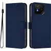 Phonesta Soft Skin Book Wallet Case hoesje voor Asus ROG Phone 9/9 Pro - Donkerblauw