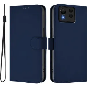 Phonesta Soft Skin Book Wallet Case hoesje voor Asus Zenfone 11 Ultra - Donkerblauw