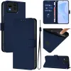 Phonesta Soft Skin Book Wallet Case hoesje voor Asus Zenfone 11 Ultra - Donkerblauw 2