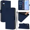 Phonesta Soft Skin Book Wallet Case hoesje voor Sony Xperia 10 VI - Donkerblauw 2
