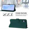Phonesta Soft Skin Book Wallet Case hoesje voor Sony Xperia 10 VI - Donkergroen 3