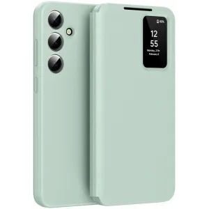 Phonesta Smart Window Book Wallet Case hoesje voor Samsung Galaxy S25 - Lichtgroen