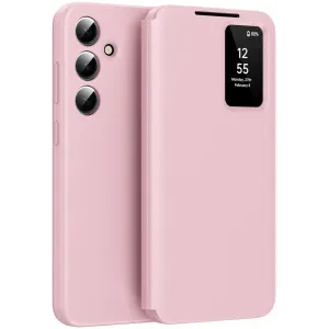 Phonesta Smart Window Book Wallet Case hoesje voor Samsung Galaxy S25 - Roze