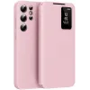 Phonesta Smart Window Book Wallet Case hoesje voor Samsung Galaxy S25 Ultra - Roze