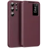 Phonesta Smart Window Book Wallet Case hoesje voor Samsung Galaxy S24 Ultra - Bordeaux