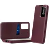 Phonesta Smart Window Book Wallet Case hoesje voor Samsung Galaxy S24 Ultra - Bordeaux 2