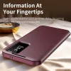 Phonesta Smart Window Book Wallet Case hoesje voor Samsung Galaxy S25 Plus - Bordeaux 6