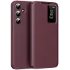 Phonesta Smart Window Book Wallet Case hoesje voor Samsung Galaxy S24 FE - Bordeaux